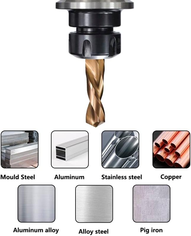 WZFC 1pc TiCNコーティング超硬ツイストドリル モノリシックドリル CNC旋盤機械金属加工ドリル、9.0x35x65mm