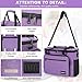 Sewing Machine Carrying Case with Multiple Storage Pockets for Accessories, Universal Tote Storage Bag Compatible with Most Standard Singer, Brother, Janome, Purple