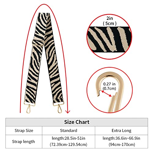 Image of ZOOEASS Wide Shoulder Strap Adjustable Replacement Belt Crossbody Canvas Bag Handbag