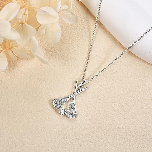 YAFEINI Golf Lacrosse Pickleball Baseball Hockey Tennis Necklace Sport Jewelry for Women Birthday Christmas Gifts3