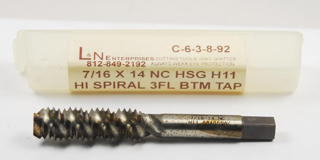 7/16 X 14 NC H11 3 Flute HSG HIGH Spiral Bottom TAP