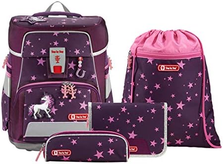 Step by Step Tornister szkolny SPACE, 5-częściowy, ergonomiczny tornister z odblaskami, regulacja wysokości z paskiem biodrowym, od 1. klasy, 20 l