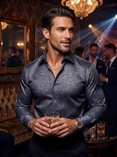 Image of Foomer Green Paisley Printed Opaque Party Shirts