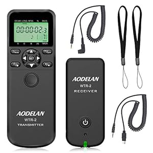 AODELAN Kabelloser Timer-Fernauslöser für Sony A7II A7R A7RII A7RIII A9 RX100 VI HX99 A6000 A77 A99 A6000 A6600 A6100 Ersetzen RM-SPR1 und RM-L1AM