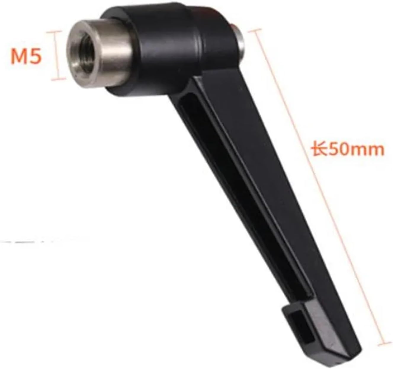 1PC M4 M5 M6 M8 M10 M12 Stainless Steel Clamping Lever Machinery Adjustable Handle Locking External Male Thread Knob Hex Nut(M10)