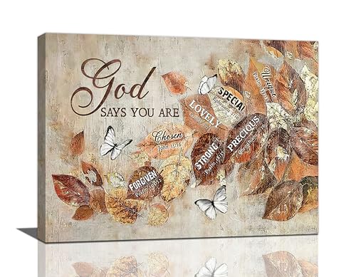 yerretin-Fall-Christian-Leaves-Wall-Art-Autumn-Religious-Pictures-Wall-Decor-Rustic-God-Says-Canvas-Painting-Modern-Artwork-Home-Decoration-for-Living-Room-Bathroom-Bedroom-Office-Framed-16x12 yerretin Fall Christian Leaves Wall Art Autumn Religious Pictures Wall Decor Rustic God Says Canvas Painting Modern Artwork Home Decoration for Living Room Bathroom Bedroom Office Framed 16×12