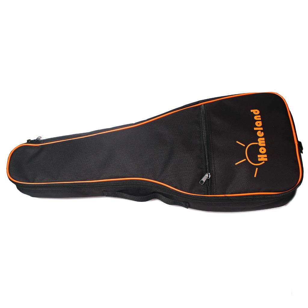 Alnicov Borsa per ukulele da 600D, fino a 24 pollici, design resistente all'acqua, borsa per ukelele tenore nero