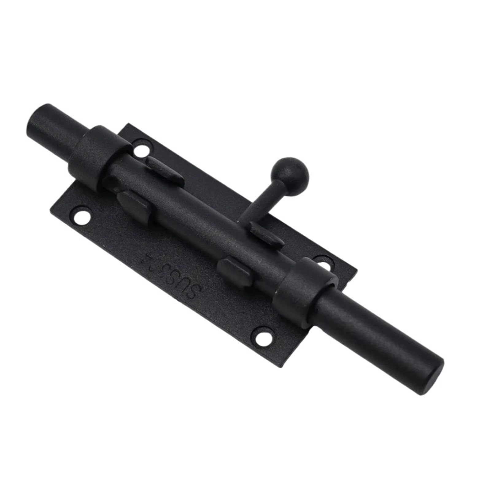 Pestillo De Seguridad Para Puerta Pestillo de perno for puerta y ventana, pestillo alta resistencia, hebilla cerradura deslizante, negro acero inoxidable 304, ferretería for el hogar(12in)