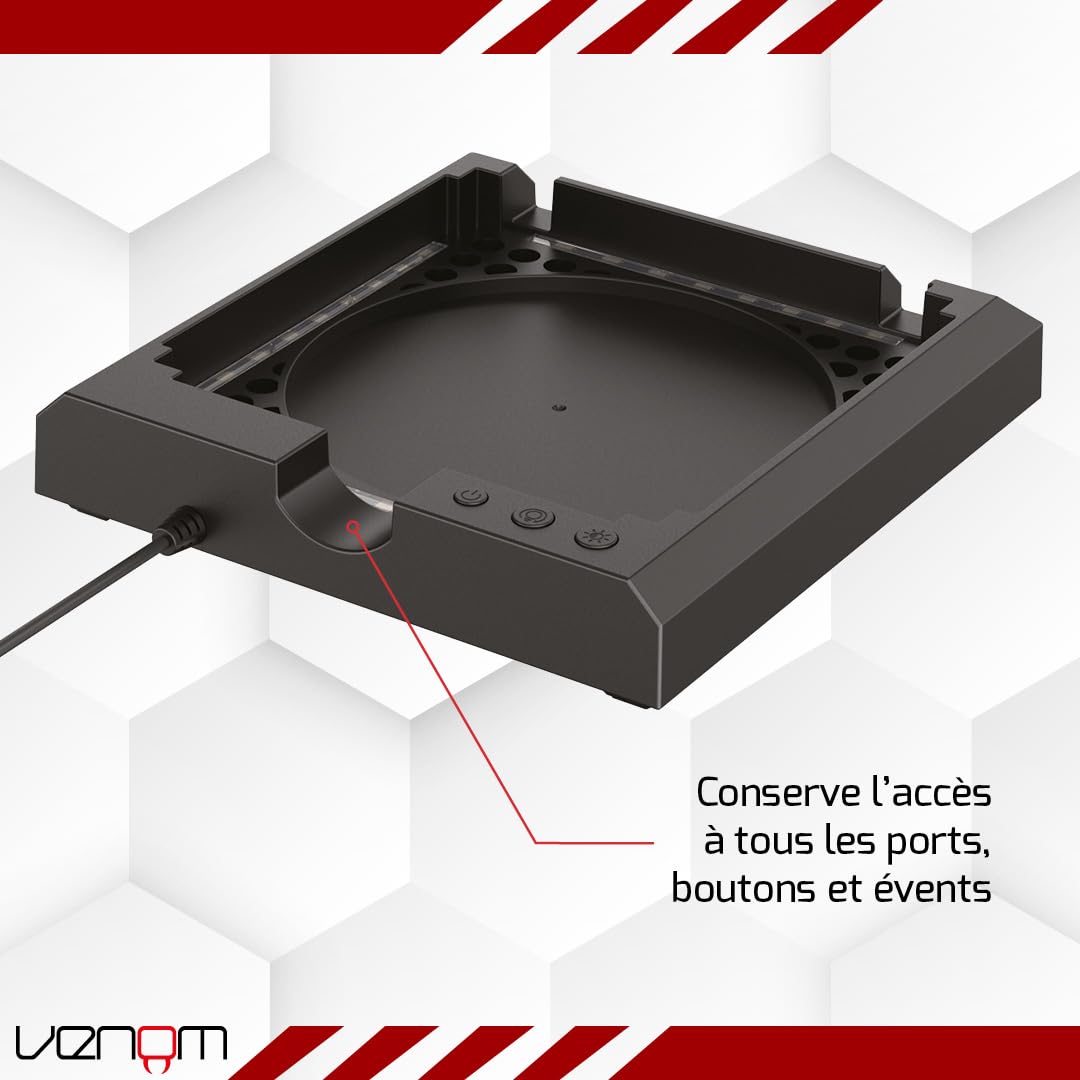 Venom Support de console lumineux à DEL multicolore (Xbox Series X) (Xbox Series X)