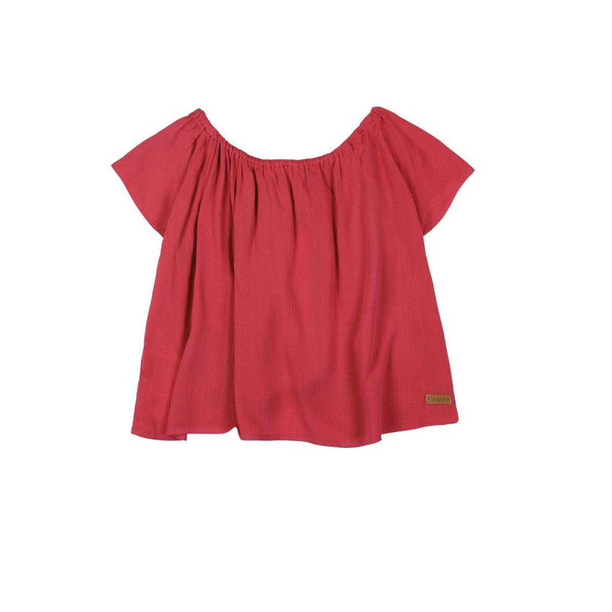 Boboli Kids - Camicia corta da bambina, colore: Lampone lampone 98 cm
