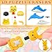 LanMa Animal Erasers for Kids 45 Pack Desk Pets Erasers for Kids Classroom Prizes,Easter Egg Fillers,Back to School Supplies,Party Favors Gifts