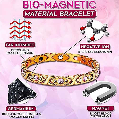 Zxydxj Magnetic Lymph Detox Bracelet Ladies Energy Health Ember Wave Bracelets For Hot Flashes Arthritis Pain Relief Universal #TOP5
