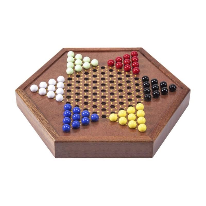 Juego de Mesa de Damas Chinas de Madera con 72 Colores Ajedrez