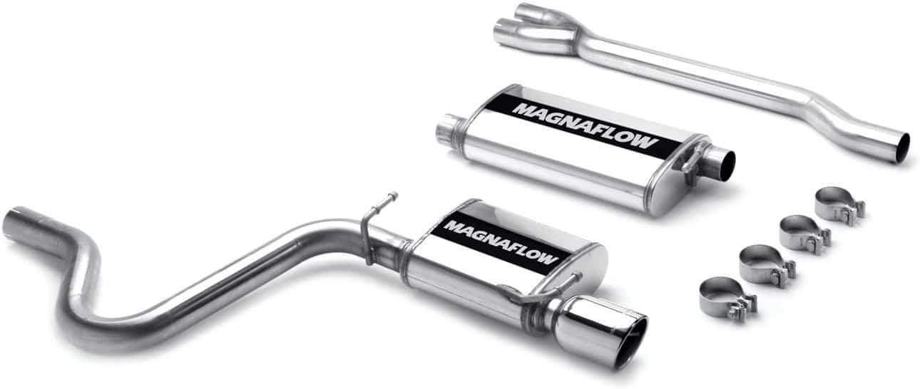 MagnaFlow Performance Exhaust System 16635: Cat-Back, Street Series, Single Straight Passenger Side Rear Exit Style