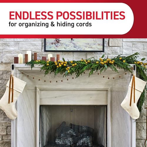 Command Fireplace Mantle Garland Holder for Displaying Garlands, Wreaths, and Holiday Decor Without Leaving Damage, Holes, or Residue, Holds 2lbs, Green, 6 Pack by Command - Image 6