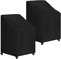 Vista 9 de Easy-Going Funda para Silla de Respaldo Alto para Exteriores Resistente a Rayos UV Funda para Silla de Patio Impermeable Funda para Muebles