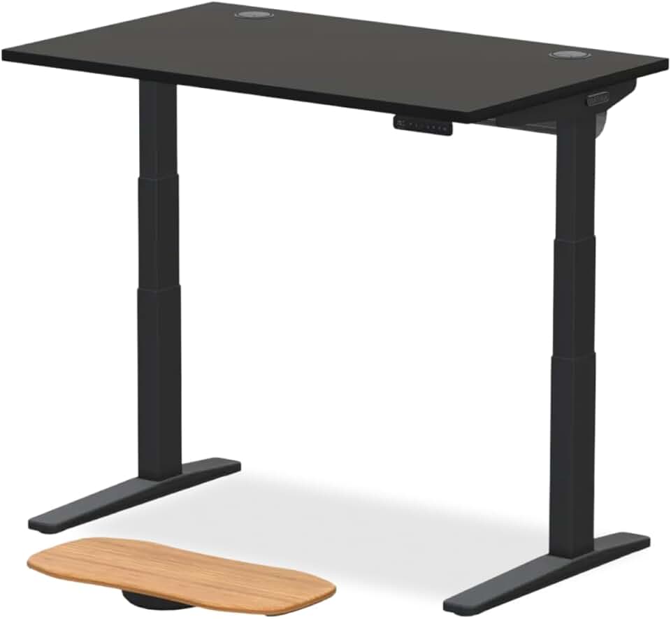 UPLIFTDESK V3 2-Leg Black Laminate Wood Standing Desk