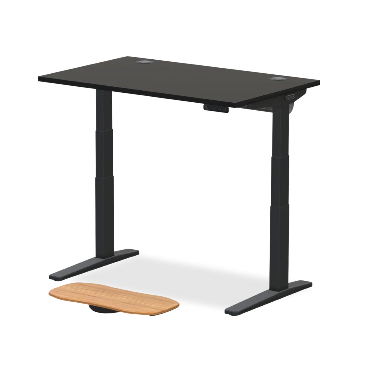 UPLIFTDESK V3 2-Leg Black Laminate Wood Standing Desk – Adjustable Height, Advanced 1-Touch Memory Keypad, Under Desk Cable Management, Wire Grommets