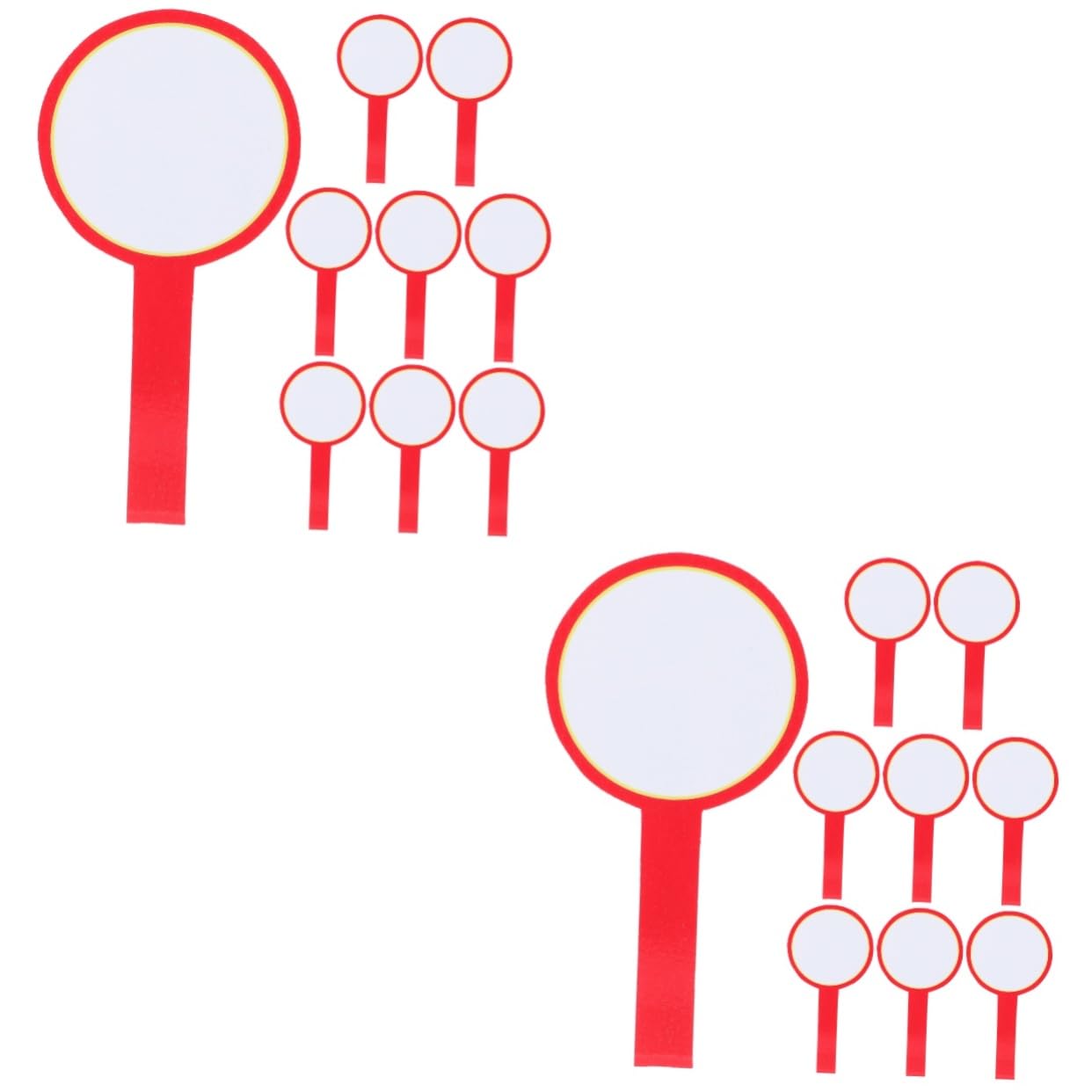 Tableau de score pour jeux votes et enchères réutilisable 16pcs - 8