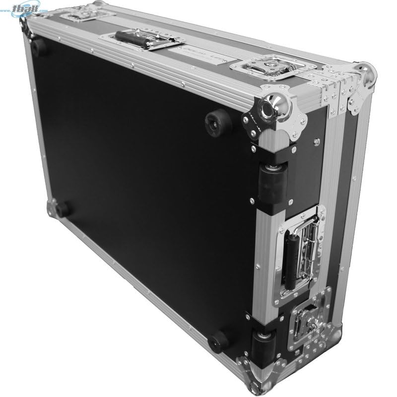DEEJAY LED TBHDDJREV7LT DJL Fly Drive Case for Pioneer DDJREV7 Pro DJ Controller or Similarly Sized Equipment with Laptop Shelf with Wheels