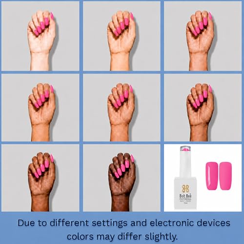Image of Bolt Bee Pink Color Gel Nail Polish Soak Off UV Gel 15ML DIY at Home Manicure Salon Nail Art