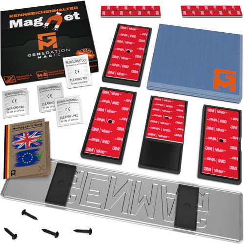 Premium Rubber Coated License Plate Magnet - Holder For Car Dealership Demo Tag For Test Drives - (2 Pack Bundle