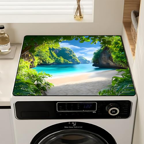Image of Washer and Dryer Topper for Top,23.6 inch x 19.7 inch Washer Dryer Countertop Mat, Waterproof & Anti-Slip Dryer Top Protector Mat