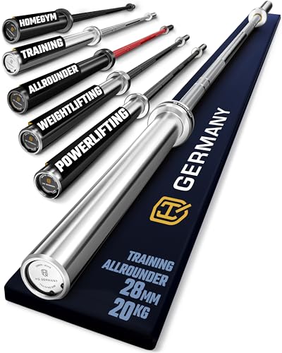 HQ Germany® Langhantelstange 50mm [220cm, 20kg] - Training Langhantel 20kg...