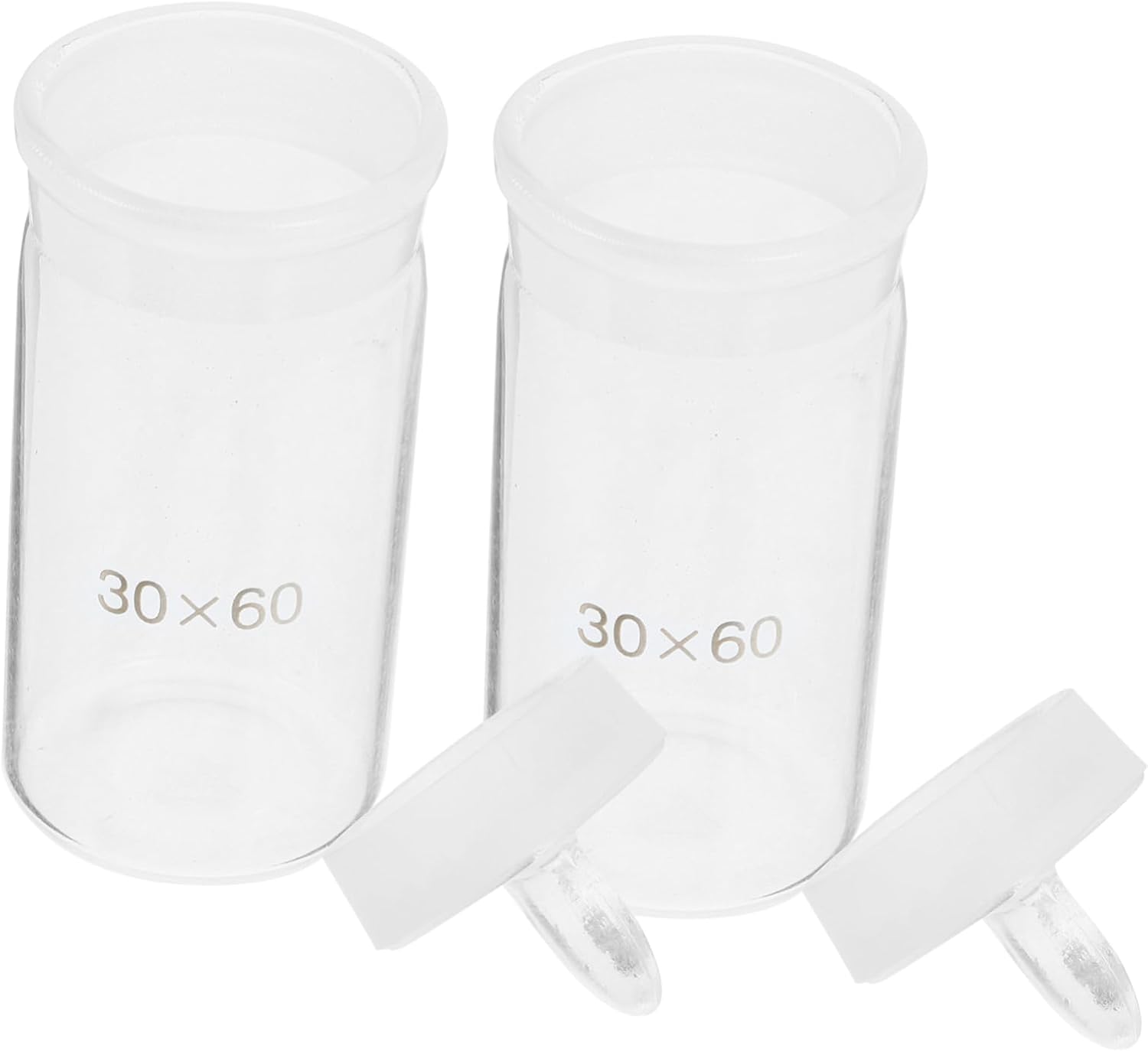 LIFKOME 2pcs Weighing Bottles Lab Bottles Sampling Weighing Jar Holder for Laboratory