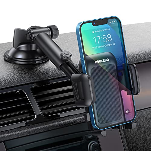 Soporte para teléfono para Coche, Soporte Universal para teléfono de Coche con Ventosa de Fuerza Manos Libres, Brazo Largo, Soporte para Parabrisas Compatible con iPhone 13 12 11 Pro MAX, Galaxy Note Cover