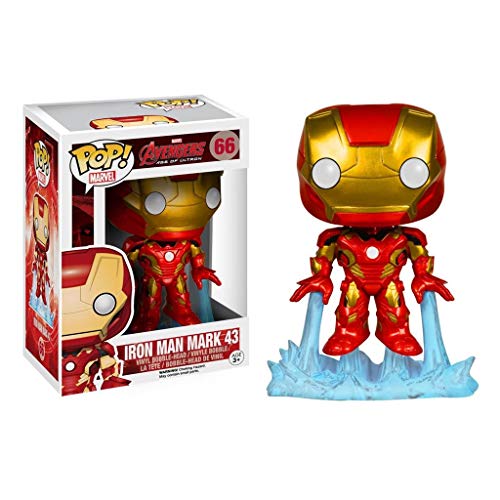 CQ Pop!Avengers 2 età del Ultron Iron Man (Marco 43) # 66 Bobble-Head Chibi da Collezione in Vinile Figurine dai Giocattoli della Serie di Film Toys