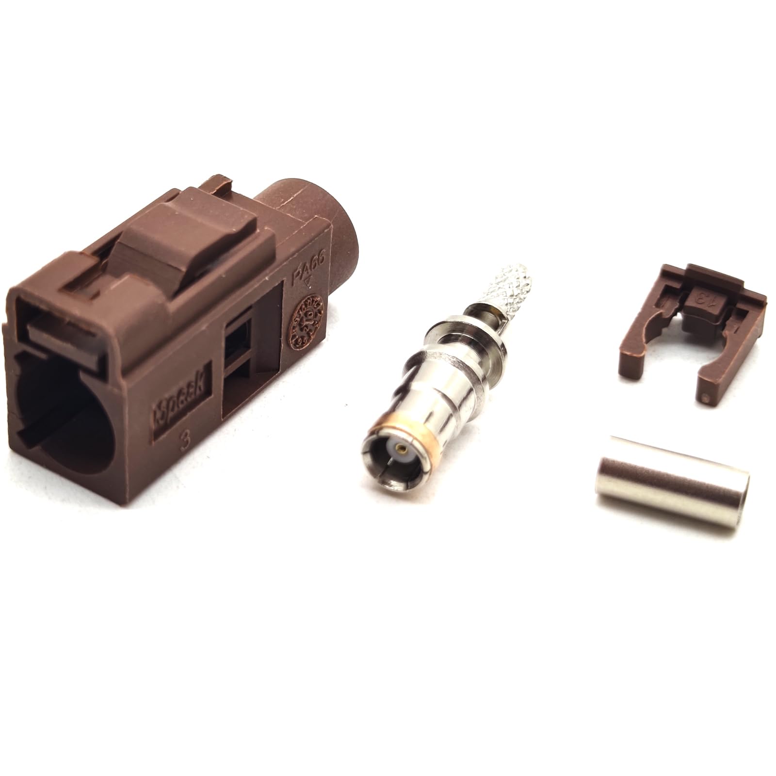 FAKRA RF Coaxial Cable Connector - K Male For RG58/RG142 Car Radio GPS Navigation