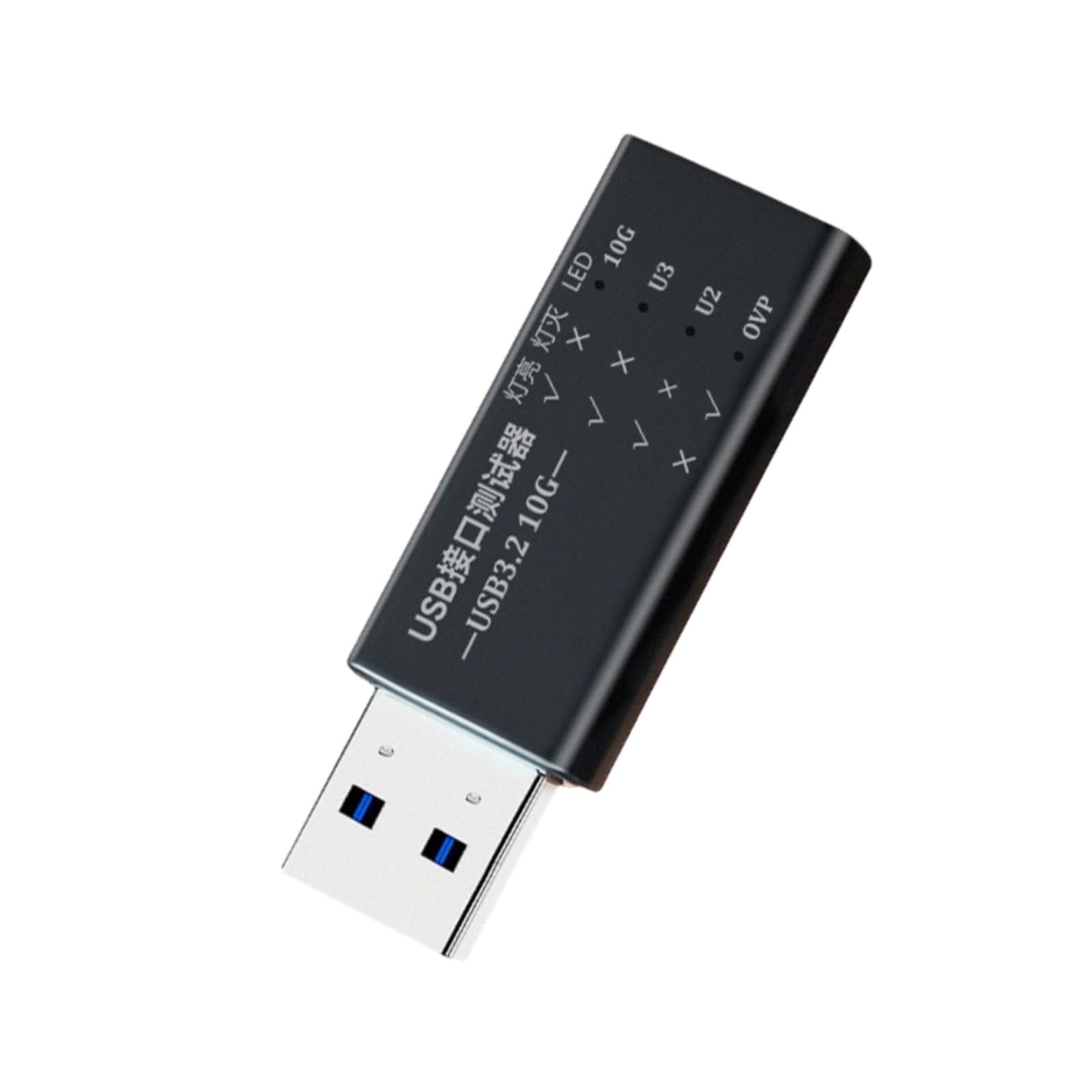 Adattatore per interfacce USB C a USB 3.2, supporta velocità di trasmissione dati di 10 Gbps e ricarica rapida con tensione a LED Display Tester corrente