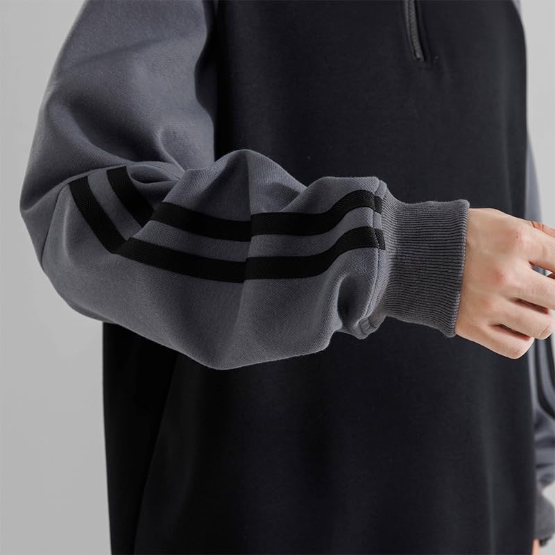 Autumn and Winter Hooded Sweatshirt Thickened Casual Outerwear Men's Loose Sweatshirt3