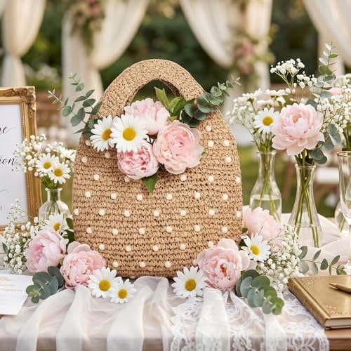Bolso tejido de verano para mujer Thinkday miniatura 3
