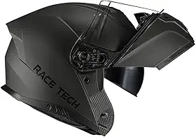 Capacete Robocop Race Tech Signal Monocolor Titanium Fosco