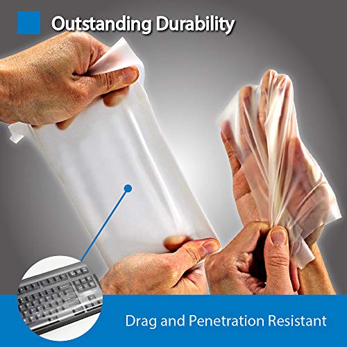 Universal Flat Easily Sanitized Durable Protective Film Matte Surface Silicone Keyboard Cover for Desktop/Pos Keyboard [2 Pack] - Thumbnail 3