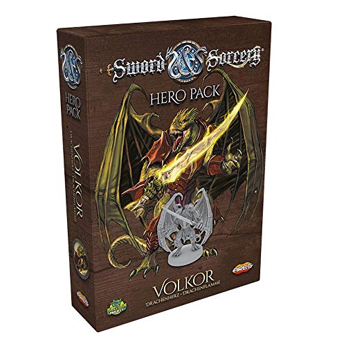 Ares Games, Sword & Sorcery – Volkor, Helden-Erweiterung, Expertenspiel, Dungeon Crawler, 1-5 Spieler, Ab 13+ Jahren, 30+ Minuten, Deutsch