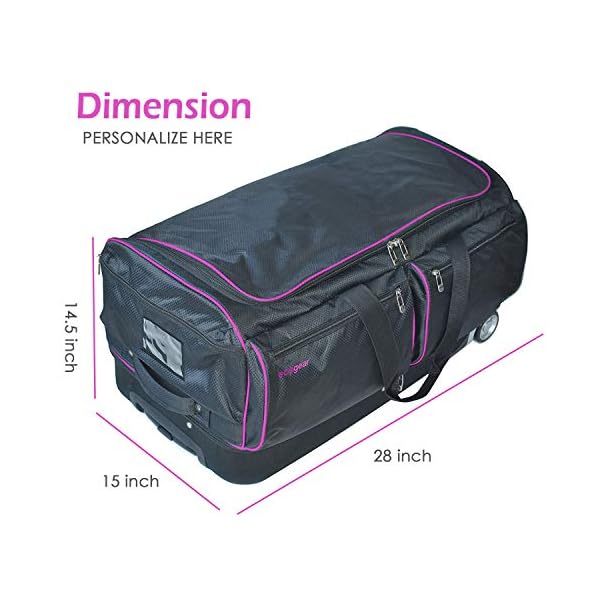 Ecogear 28″ Dance Garment Rack Duffel,Costume Rack Duffel, Rolling