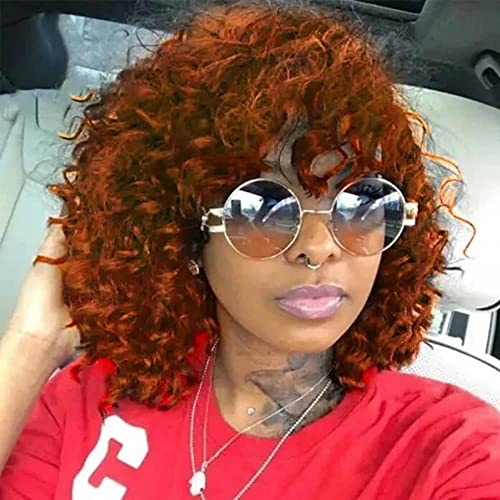 Longqi-Ginger-Orange-Curly-Human-Hair-Wig-10Inch-Short-Bouncy-Curly-Bob-Wigs-100-Unprocessed-Brazilian-Vrigin-Human-Hair-Wigs-For-Women-No-Lace-and-No-Glue-Hair-88J-Color-Short-Bob-Curly-Wigs