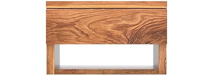 ODEJIA Floating nightstand with Drawer,Floating Bedside Table with Drawer, Walnut Floating nightstand Mid Century Modern Floating Shelf for Bedside