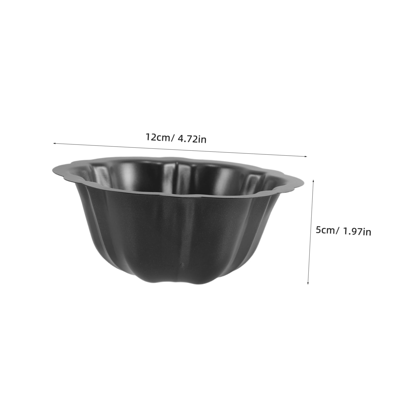 Cabilock Molde de Pastelitos Antiadherente de Acero al Carbono 10 Piezas | Negro, Diseños de Figuras Variadas, Ligero y Fácil de Guardar, para Horneado Casero y Cumpleaños