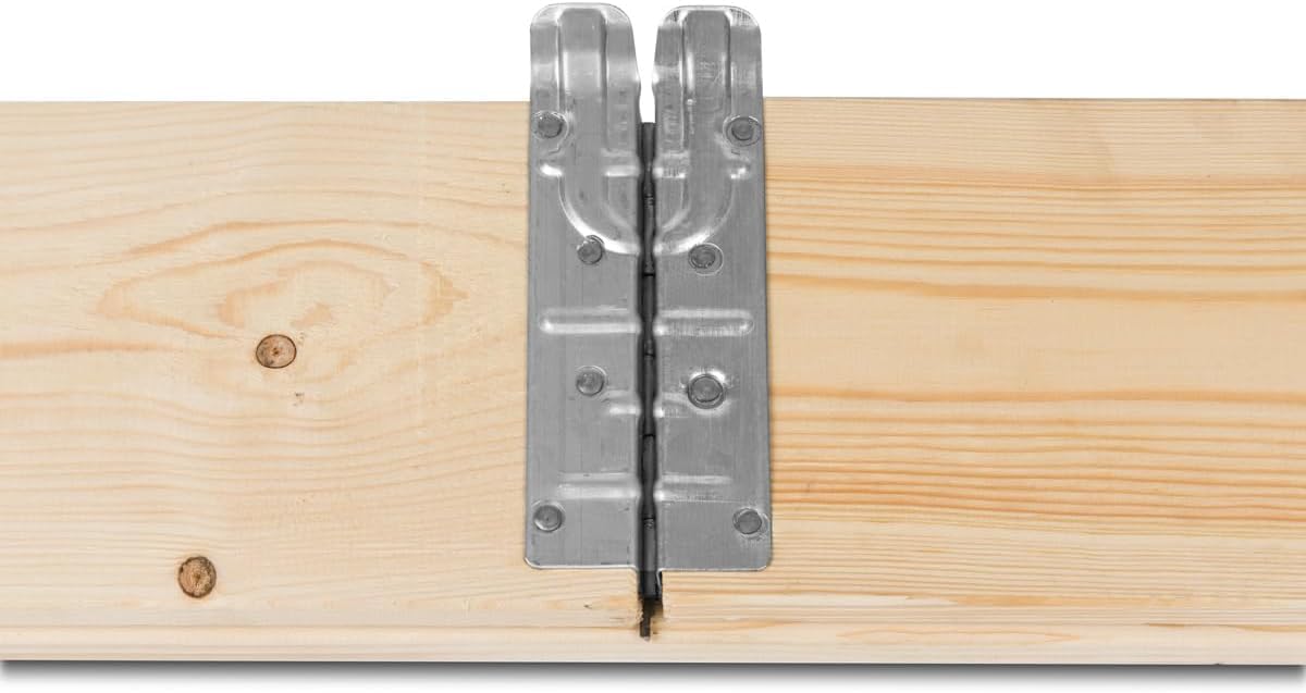 Bancal alto Gardivo 120 x 80 x 20 cm – 3 piezas de madera – Marco de palé de madera, cercado de jardín, apilable, enchufable