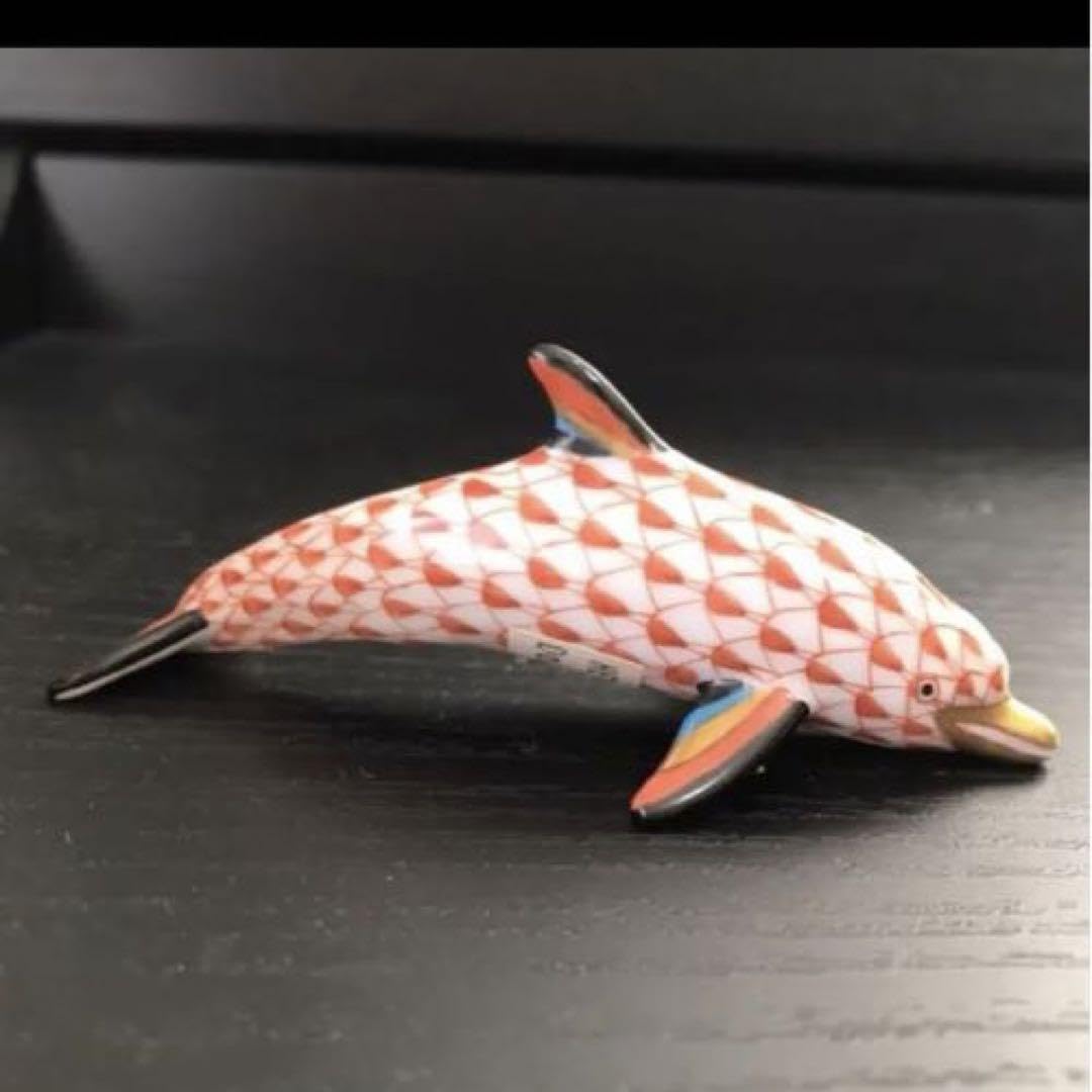 Herend - ヘレンド  フィッシュネット フィギュリン  イルカ 横8.5cm Amazon.co.jp: ヘレンド フィッシュネット フィギュリン イルカ