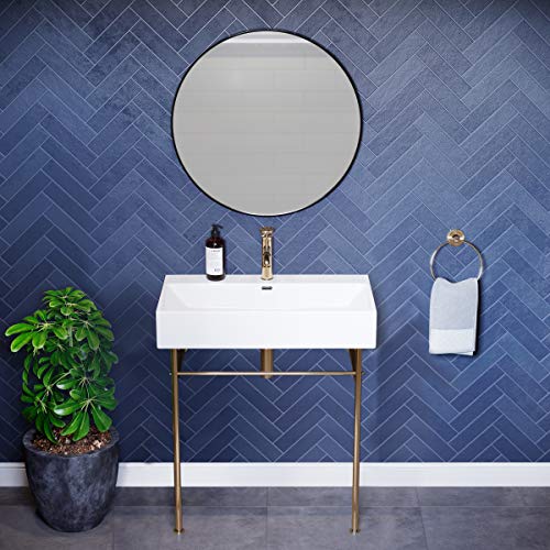 Swiss Madison Well Made Forever SM-CS722 Claire - Fregadero de cerámica (76,2 cm), color blanco brillante