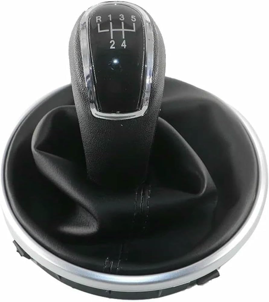 Gznbb 5 Speed Car Manual Gear Shift Knob Boot Cover Gaiter Lever Shifter Handle Stick, For Skoda Fabia 2 Ii Roomster 2006-2009 2010