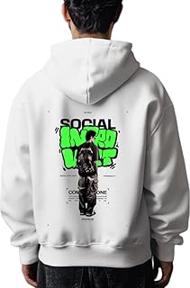 SOCIAL INTROVERT Hoodie Back White
