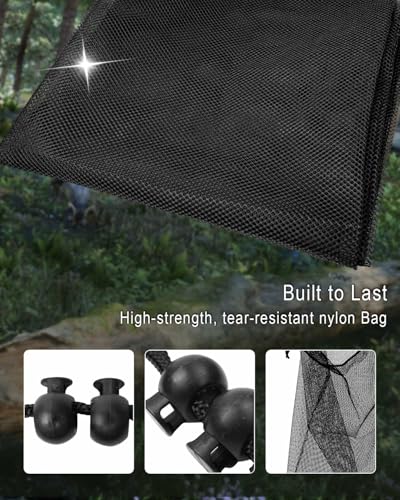 NTSUMI Wood Chipper Bag Leaf Shredder Collection, 24\" x 48\" Universal Reusable Lawn Wood Chipper Bag for Wood Slicer Splitter - Thumbnail 4