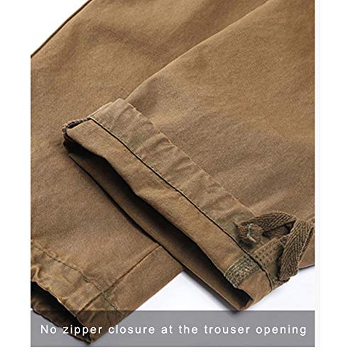 ebossy Mens Casual Multi-Pocket Cargo Pants Outdoor Military Tactical Twill Jogger Trousers3