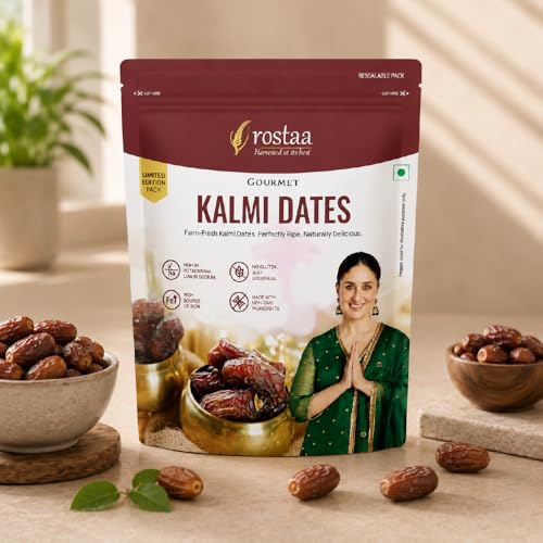Image of Rostaa Gourmet Kalmi Dates 680 gms | Best in Quality Khajoor, Khajur | Boosts Immunity & Energy | Supports Hormone Balance | Rich in Fiber & Antioxidants | Premium 100% Natural Snack